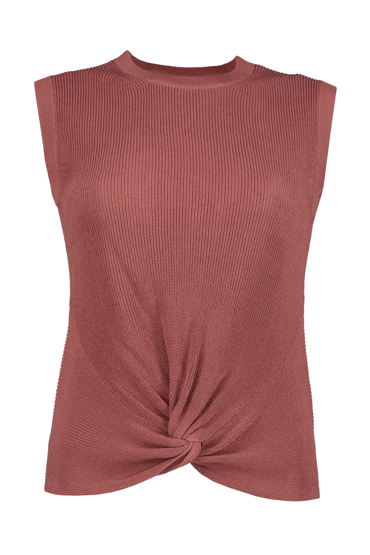 Bishop And Young The Romantic Flair Bonita Crop Twist Sweater In Crimson-Sweaters-Bishop And Young-Deja Nu Boutique, Women's Fashion Boutique in Lampasas, Texas