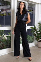 Bishop And Young Bohemian Rhapsody Dolan D-Ring Pant In Black-Pants-Bishop And Young-Deja Nu Boutique, Women's Fashion Boutique in Lampasas, Texas