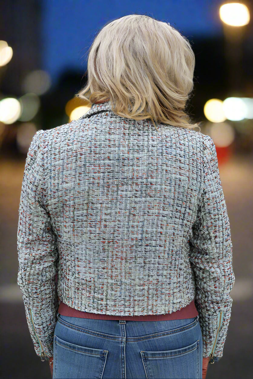 Bishop And Young Romantic Flair Emile Moto Jacket In Jade-Jackets-Bishop And Young-Deja Nu Boutique, Women's Fashion Boutique in Lampasas, Texas