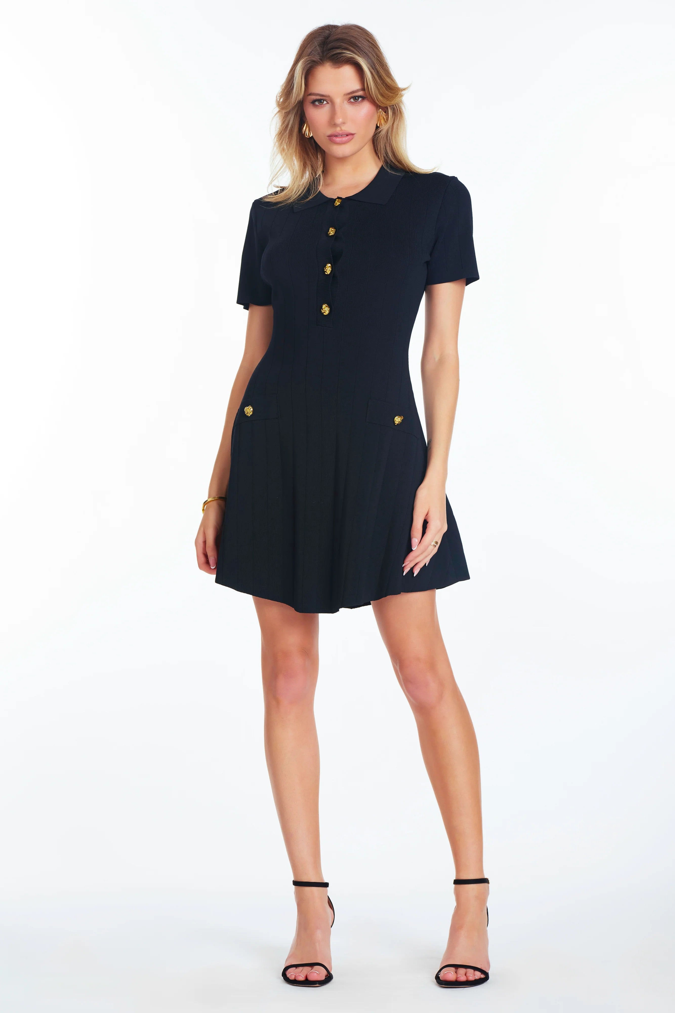 Bishop + Young Black Nicole Sweater Dress-mini dress-Bishop And Young-Deja Nu Boutique, Women's Fashion Boutique in Lampasas, Texas
