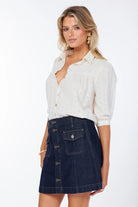 Bishop + Young Esme Eyelet Blouse in Ivory-Tops-Bishop And Young-Deja Nu Boutique, Women's Fashion Boutique in Lampasas, Texas
