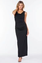 Bishop + Young Natasha Ruched Dress in Black-Dresses-Bishop And Young-Deja Nu Boutique, Women's Fashion Boutique in Lampasas, Texas