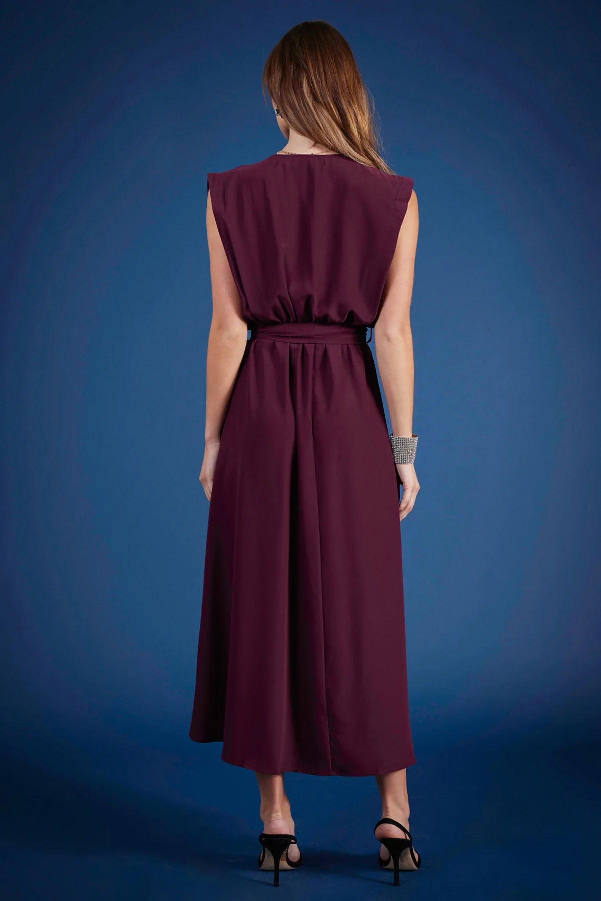 Bishop + Young Object Of Affection Aeries Wrap Dress In Bordeaux-Dresses-Bishop And Young-Deja Nu Boutique, Women's Fashion Boutique in Lampasas, Texas