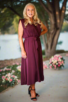 Bishop + Young Object Of Affection Aeries Wrap Dress In Bordeaux-Dresses-Bishop And Young-Deja Nu Boutique, Women's Fashion Boutique in Lampasas, Texas