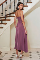 Bishop + Young Selma Dress in Dusty Rose Midi from Love at First Sight Collection-Dresses-Bishop And Young-Deja Nu Boutique, Women's Fashion Boutique in Lampasas, Texas