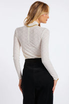 Bishop + Young Spencer Funnel Neck Lace Top – White Chelsea Girl-Tops-Bishop And Young-Deja Nu Boutique, Women's Fashion Boutique in Lampasas, Texas