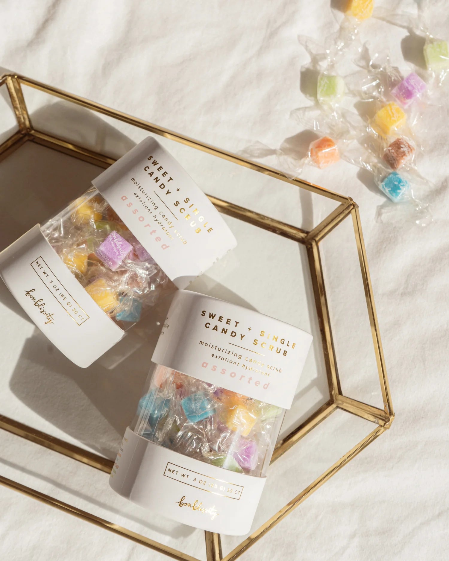 Bonblissity Assorted Sugar Cube Candy Scrub (30 pcs)-Sugar Scrub-Bonblissity-Deja Nu Boutique, Women's Fashion Boutique in Lampasas, Texas
