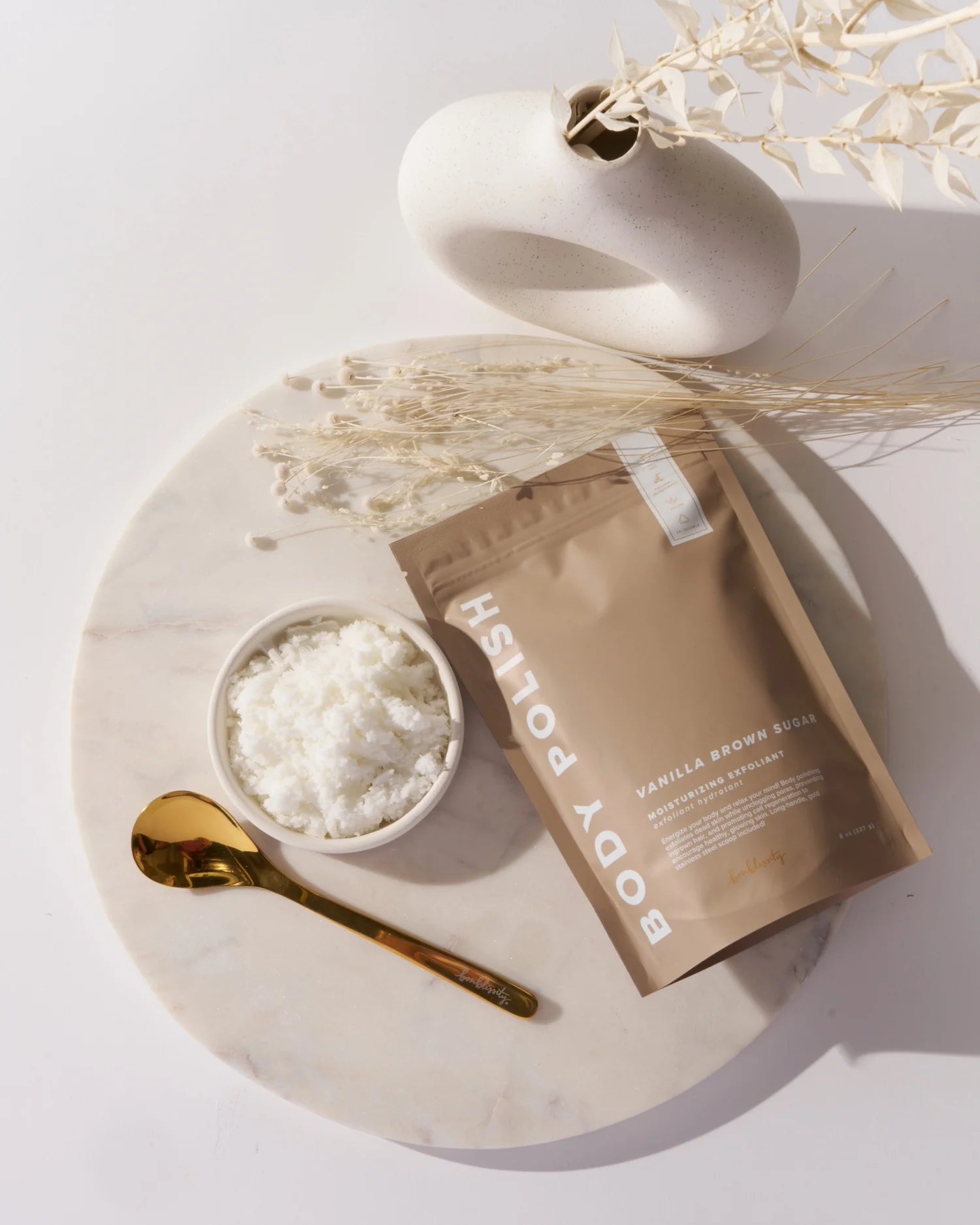 Bonblissity Body Polish Body Scrub – Vanilla Brown Sugar-body scrub-Bonblissity-Deja Nu Boutique, Women's Fashion Boutique in Lampasas, Texas