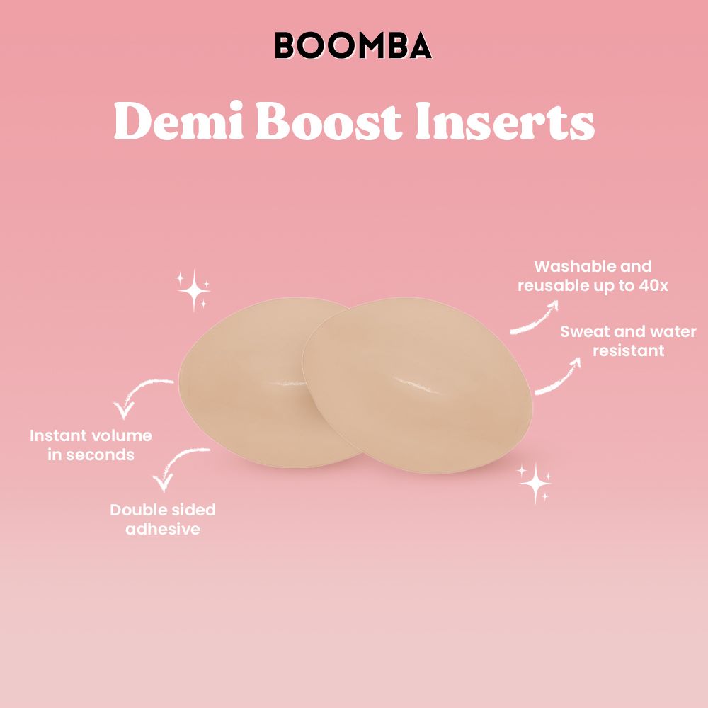 Boomba Demi Boost Inserts-Bra/Bralette-Boomba-Deja Nu Boutique, Women's Fashion Boutique in Lampasas, Texas