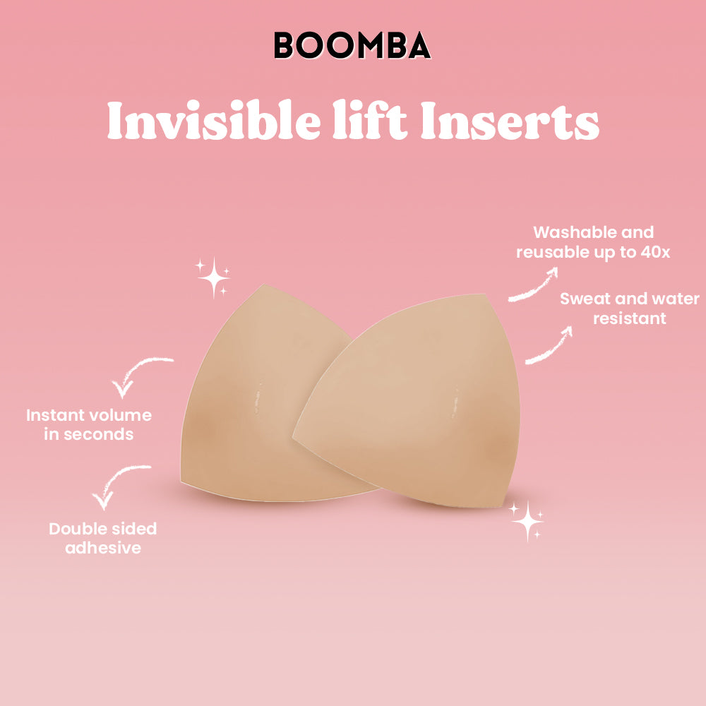 Boomba Invisible Lift Inserts-Bra/Bralette-Boomba-Deja Nu Boutique, Women's Fashion Boutique in Lampasas, Texas