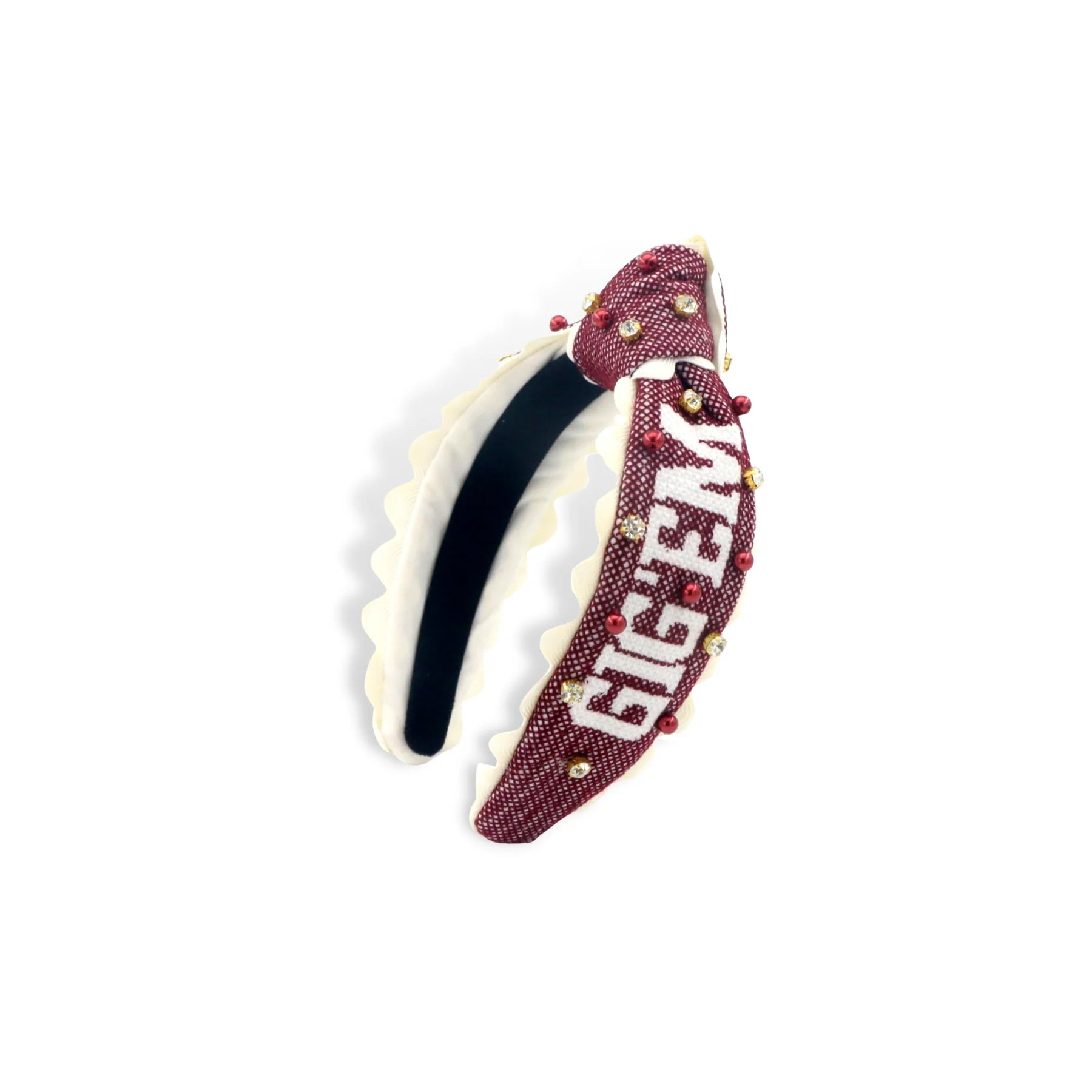 Brianna Cannon Gig'em Aggies Cross Stitch Headband-Scrunchies & Headbands-Brianna Cannon-Deja Nu Boutique, Women's Fashion Boutique in Lampasas, Texas