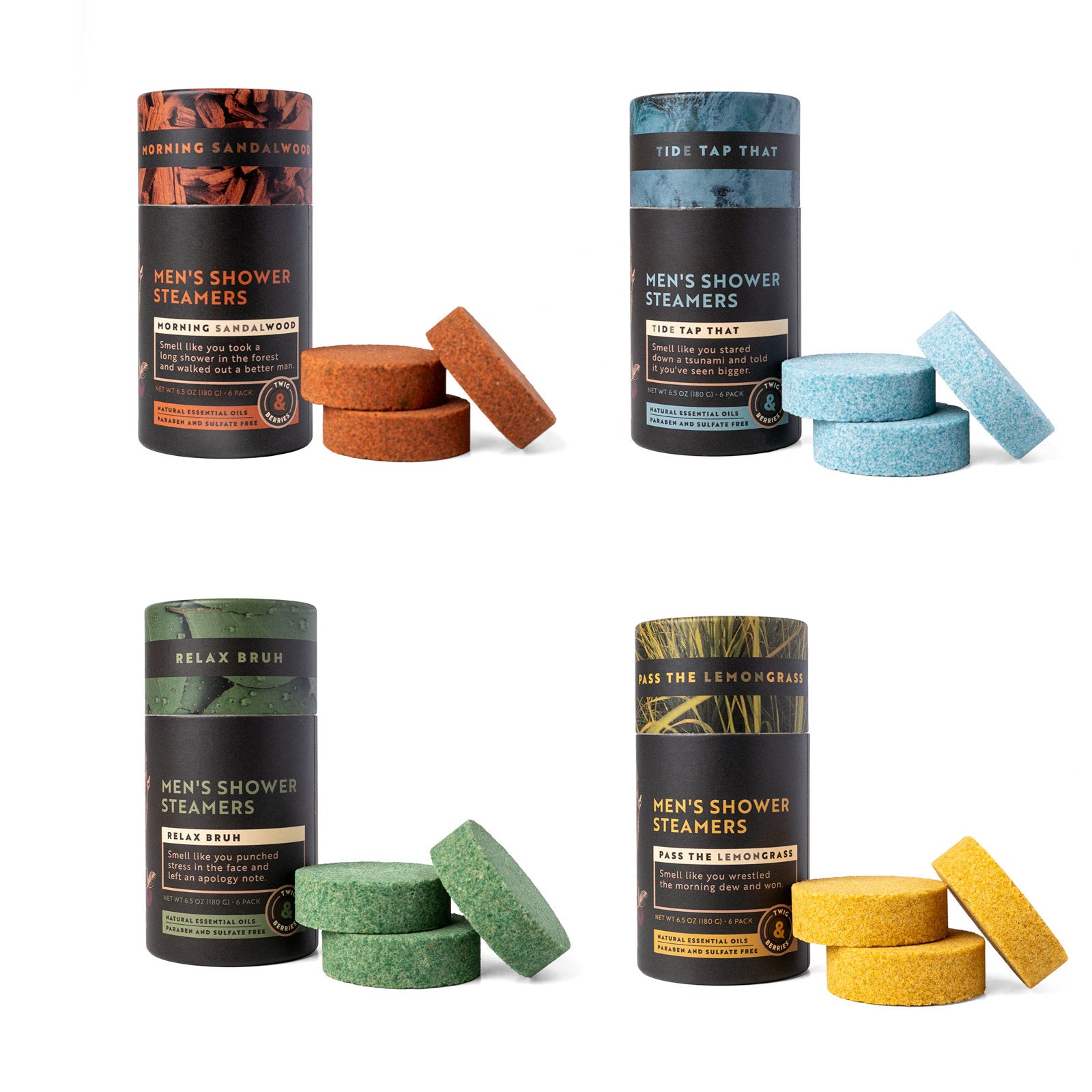 Brodeo Drive™ Twig & Berries Men's Shower Steamers-Bath Bomb-Brodeo Drive-Deja Nu Boutique, Women's Fashion Boutique in Lampasas, Texas