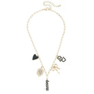 Canvas Style Baylor Bears Paper Clip Charm Collector Necklace in Shiny Gold-charm necklace-Canvas Style-Deja Nu Boutique, Women's Fashion Boutique in Lampasas, Texas