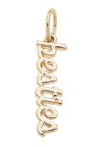 Canvas Style "Besties" Cursive Script Charm in Shiny Gold-Charms-Canvas Style-Deja Nu Boutique, Women's Fashion Boutique in Lampasas, Texas