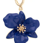Canvas Style Flower Enamel Pendant Charm in Navy-Pendant Charms-Canvas Style-Deja Nu Boutique, Women's Fashion Boutique in Lampasas, Texas