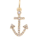 Canvas Style Pavé Anchor Charm – Shiny Gold-charm-Canvas Style-Deja Nu Boutique, Women's Fashion Boutique in Lampasas, Texas