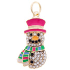 Canvas Style Pave Snowman Charm in Multi with Gold Plating-charm-Canvas Style-Deja Nu Boutique, Women's Fashion Boutique in Lampasas, Texas