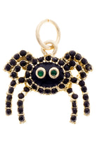 Canvas Style Pave Spider Charm in Black with Gold Plating-charm-Canvas Style-Deja Nu Boutique, Women's Fashion Boutique in Lampasas, Texas