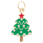 Canvas Style Rhinestone Enamel Christmas Tree Charm in Green with Gold Plating-charm-Canvas Style-Deja Nu Boutique, Women's Fashion Boutique in Lampasas, Texas
