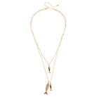 Canvas Style Sardine Enamel Layered Necklace – Shiny Gold-charm necklace-Canvas Style-Deja Nu Boutique, Women's Fashion Boutique in Lampasas, Texas