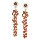 Canvas Style Texas Longhorns Autograph Enamel Earrings in Burnt Orange & Gold-Earrings-Canvas Style-Deja Nu Boutique, Women's Fashion Boutique in Lampasas, Texas