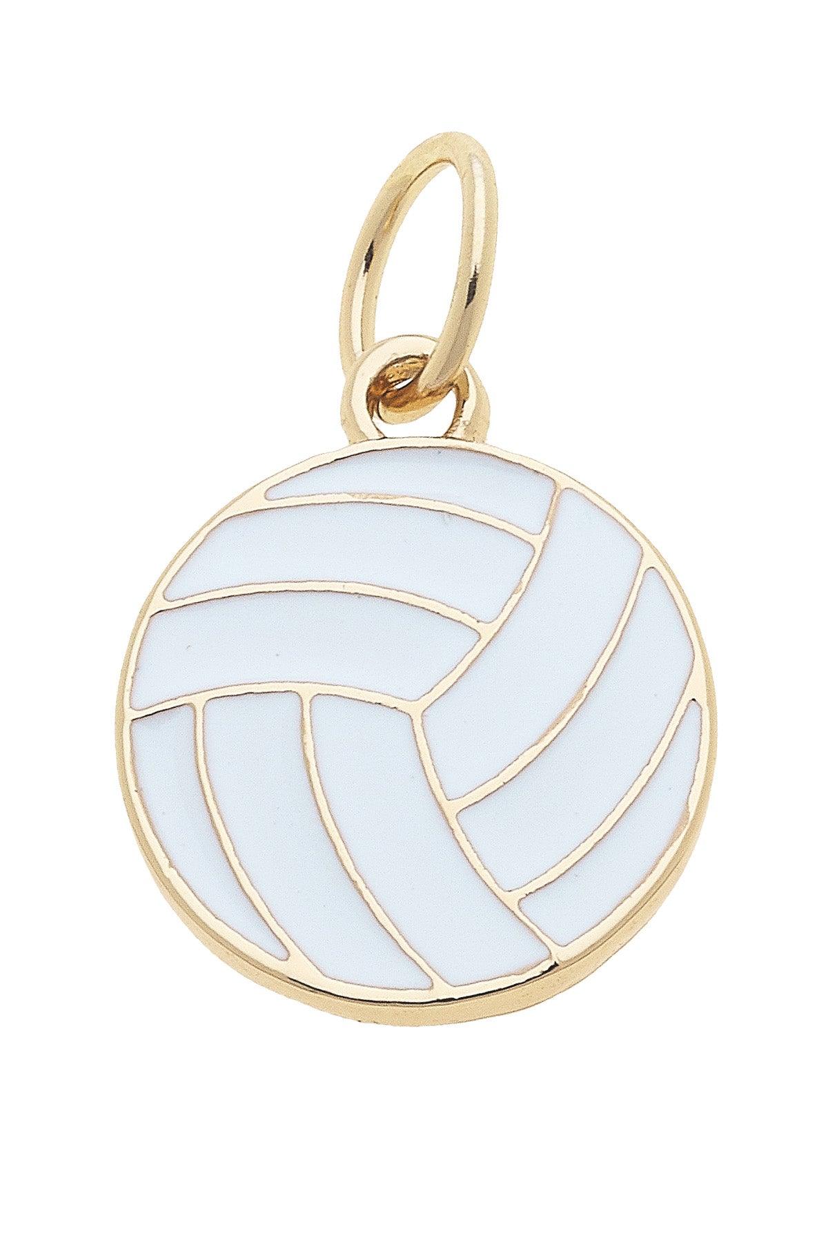 Canvas Style Volleyball Enamel Charm-Charms-Canvas Style-Deja Nu Boutique, Women's Fashion Boutique in Lampasas, Texas