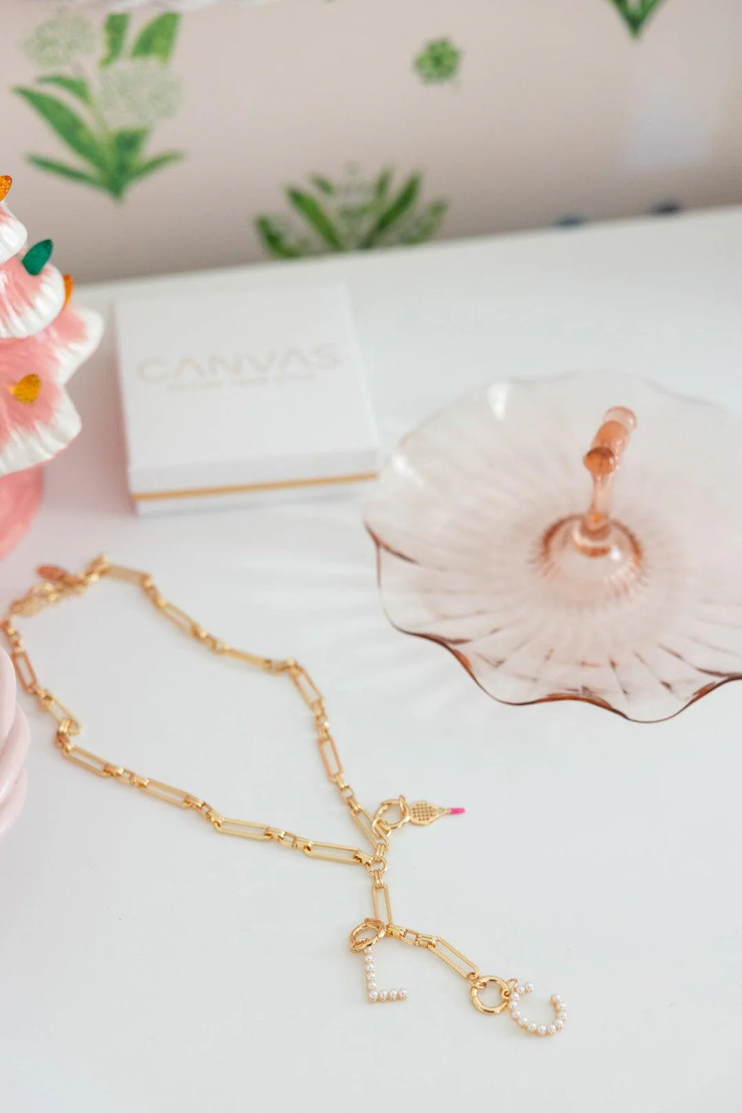 Canvas Style Bella Multi-Charm Lariat Necklace Base In Shiny Gold-charm necklace-Canvas Style-Deja Nu Boutique, Women's Fashion Boutique in Lampasas, Texas