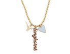 Canvas Style Texas Longhorns Ball Bead Charm Necklace in Shiny Gold-charm necklace-Canvas Style-Deja Nu Boutique, Women's Fashion Boutique in Lampasas, Texas