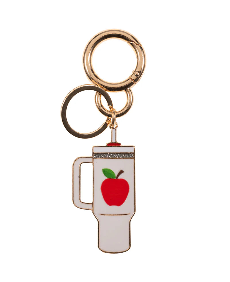 Chic & Cool Apple Tumbler Enamel Purse Charm – 5.0"-purse charm-Chic & Cool-Deja Nu Boutique, Women's Fashion Boutique in Lampasas, Texas