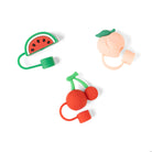 Crush Thirst Trap Straw Toppers – Fun Silicone 3-Pack Sets-Straw Holders-Crush-Deja Nu Boutique, Women's Fashion Boutique in Lampasas, Texas