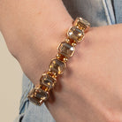 Crystal Gemstone Stretch Bracelet In Silver, Gold or Black-Bracelets-Deja Nu Tx-Deja Nu Boutique, Women's Fashion Boutique in Lampasas, Texas