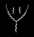 Crystal Vine Necklace & Earring Set-Necklace Set-Deja Nu Tx-Deja Nu Boutique, Women's Fashion Boutique in Lampasas, Texas