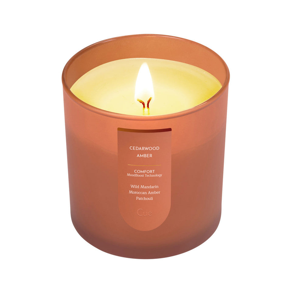 Cue Cedarwood Amber 8.5oz Candle | Comfort Wellness Collection-Candle-Cue-Deja Nu Boutique, Women's Fashion Boutique in Lampasas, Texas