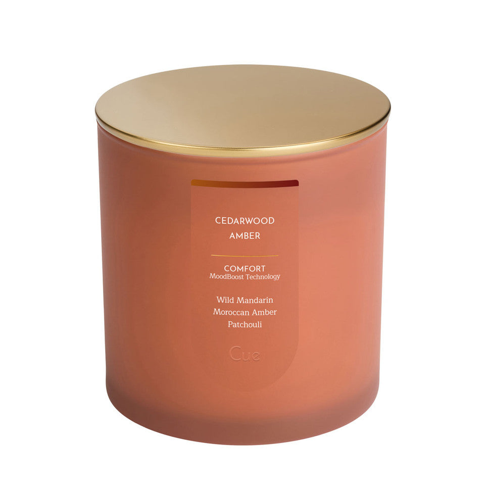 Cue Cedarwood Amber 8.5oz Candle | Comfort Wellness Collection-Candle-Cue-Deja Nu Boutique, Women's Fashion Boutique in Lampasas, Texas