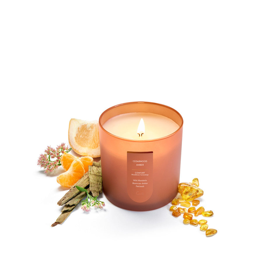 Cue Cedarwood Amber 8.5oz Candle | Comfort Wellness Collection-Candle-Cue-Deja Nu Boutique, Women's Fashion Boutique in Lampasas, Texas