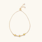 Nikki Smith White Daisy Slider Bracelet-Bracelets-Nikki Smith-Deja Nu Boutique, Women's Fashion Boutique in Lampasas, Texas