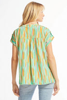 Dear Scarlett Lizzy Emerald Multi Tunic Top-Tops-Dear Scarlett-Deja Nu Boutique, Women's Fashion Boutique in Lampasas, Texas