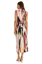 Donna Morgan For Maggy London Printed Matte Jersey Mock Neck Sleeveless Maxi Dress-Dresses-Donna Morgan-Deja Nu Boutique, Women's Fashion Boutique in Lampasas, Texas