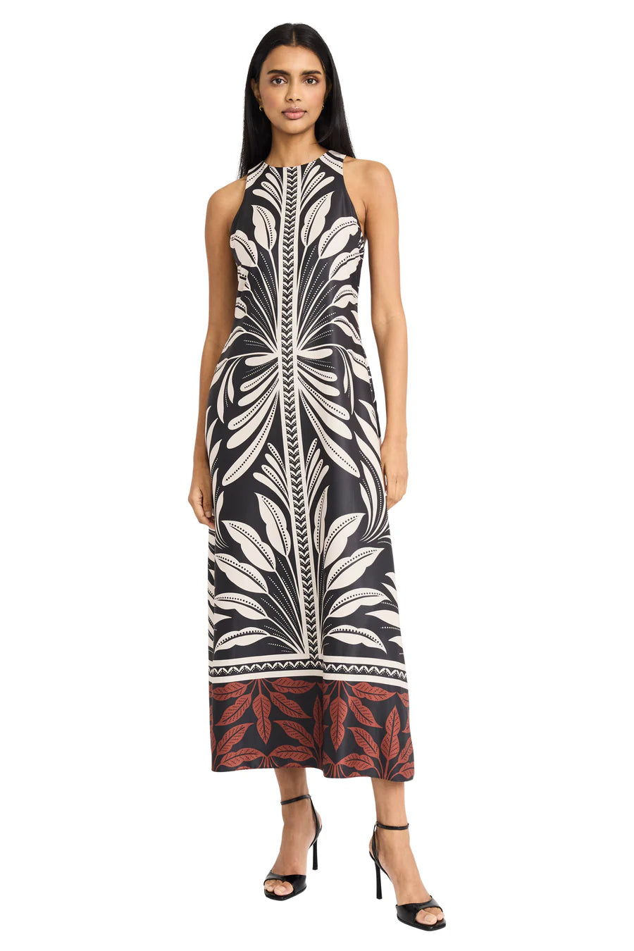 Donna Morgan For Maggy London Raye Leaf Print Maxi Dress-Dresses-Donna Morgan-Deja Nu Boutique, Women's Fashion Boutique in Lampasas, Texas