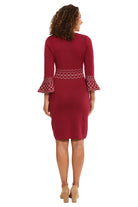 Donna Morgan for Maggy London Fig Sweater Dress with Bell Sleeve-Dresses-Donna Morgan-Deja Nu Boutique, Women's Fashion Boutique in Lampasas, Texas