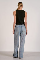 Elan Jojo Track Sweatpant Jean-Bottoms-Elan-Deja Nu Boutique, Women's Fashion Boutique in Lampasas, Texas