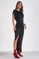 Elan Olivia Midi Dress in Black-Dresses-Elan-Deja Nu Boutique, Women's Fashion Boutique in Lampasas, Texas