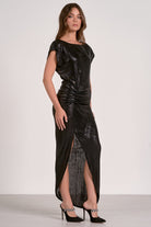 Elan Olivia Midi Dress in Black-Dresses-Elan-Deja Nu Boutique, Women's Fashion Boutique in Lampasas, Texas