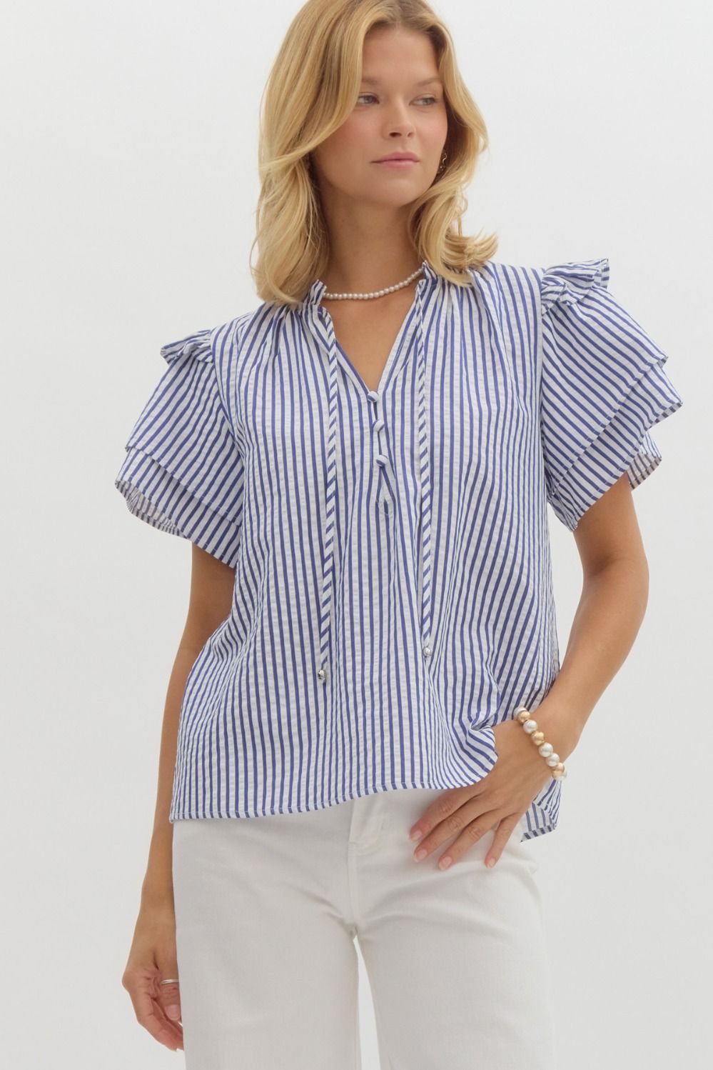 entro ruffle top