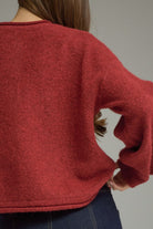 Entro Red Christmas Tree Cardigan-Cardigans & Kimonos-Entro-Deja Nu Boutique, Women's Fashion Boutique in Lampasas, Texas