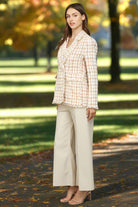 Fate Ivory Multi Fray Detail Tweed Blazer – Double Breasted Lurex Statement Jacket-Blazers-Fate-Deja Nu Boutique, Women's Fashion Boutique in Lampasas, Texas