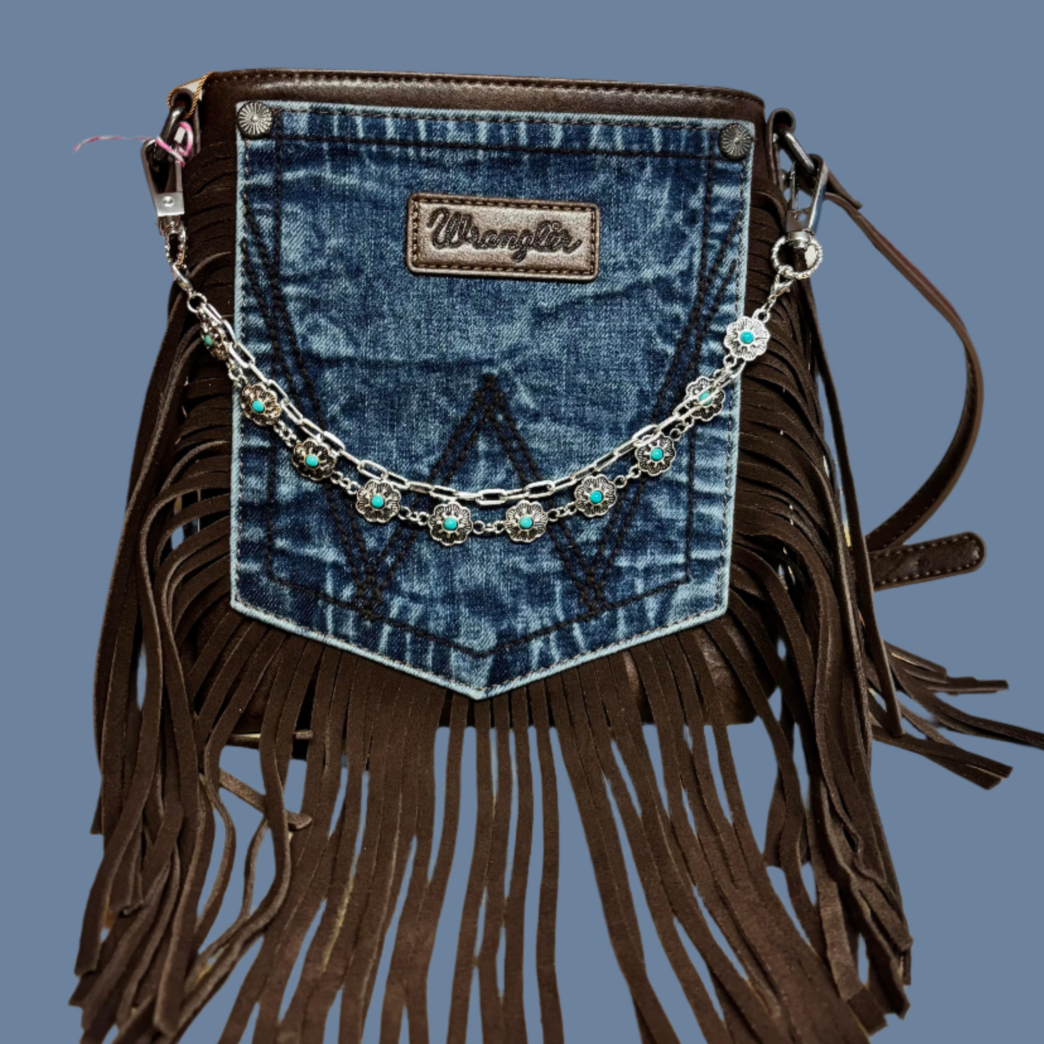 Floral Turquoise Charm Strap – Western Glam for Bags & Hats-Charm Strap-Deja Nu Tx-Deja Nu Boutique, Women's Fashion Boutique in Lampasas, Texas