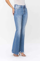 Flying Monkey High Rise Panel Flare Jeans-Jeans-Flying Monkey-Deja Nu Boutique, Women's Fashion Boutique in Lampasas, Texas