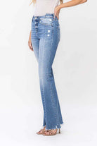 Flying Monkey High Rise Panel Flare Jeans-Jeans-Flying Monkey-Deja Nu Boutique, Women's Fashion Boutique in Lampasas, Texas