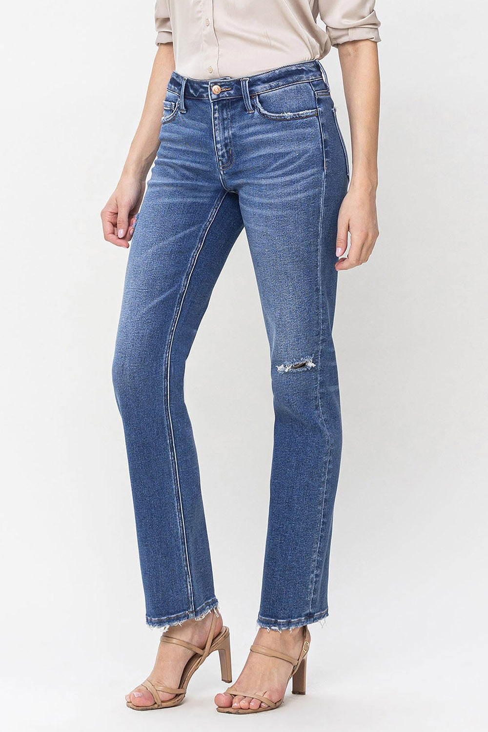 Flying Monkey Mid Rise Regular Straight Jeans-Jeans-Flying Monkey-Deja Nu Boutique, Women's Fashion Boutique in Lampasas, Texas